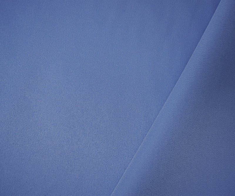 Blue Poly Spandex Stretch Solid Stretch Lamour Woven Fabric