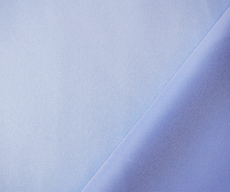 Blue Poly Spandex Stretch Solid Stretch Lamour Woven Fabric