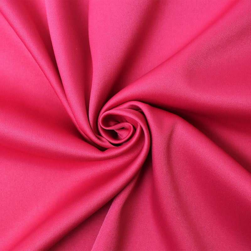 Pink Poly Spandex Stretch Solid Stretch Lamour Woven Fabric