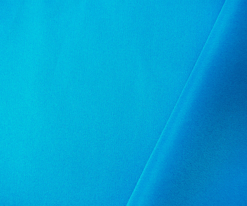 Aqua Blue Poly Spandex Stretch Solid Stretch Lamour Woven Fabric