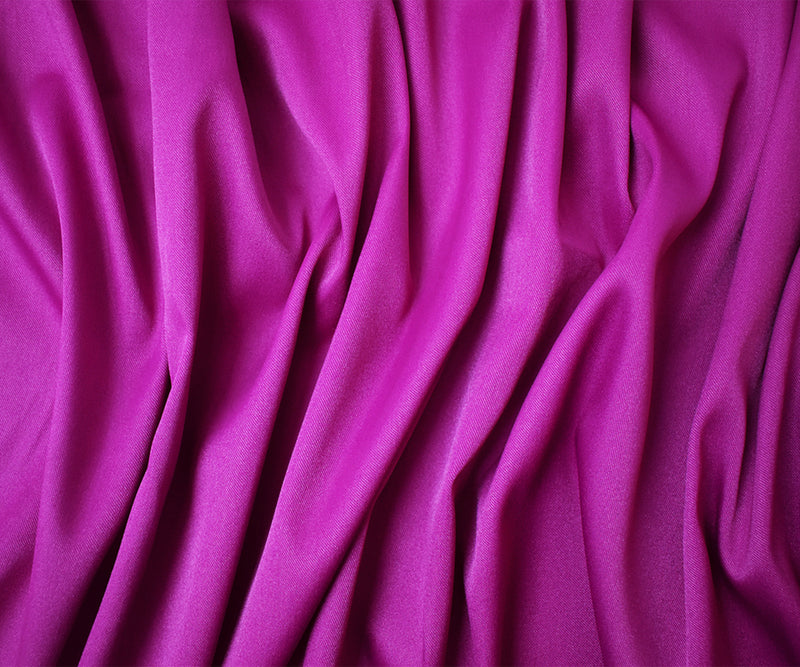 Purple Poly Spandex Solid Stretch Lamour Woven Fabric