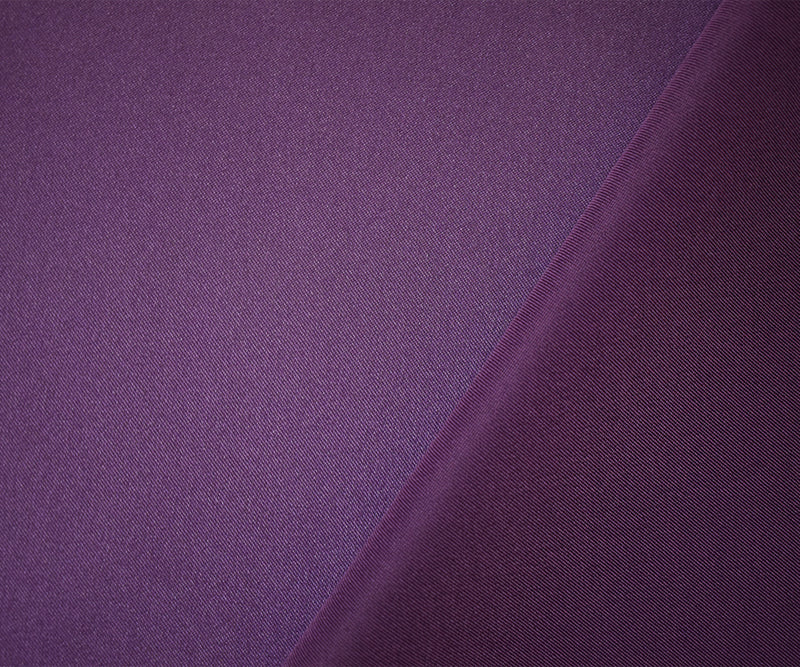 Dark Purple Poly Spandex Solid Stretch Lamour Woven Fabric