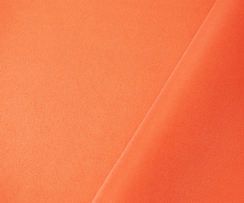 Orange Poly Spandex Stretch Solid Stretch Lamour Woven Fabric