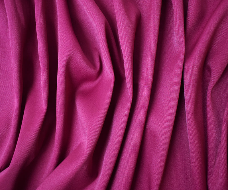 Magenta Purple Poly Spandex Solid Stretch Lamour Woven Fabric