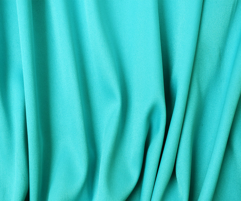 Turquoise Poly Spandex Stretch Solid Stretch Lamour Woven Fabric