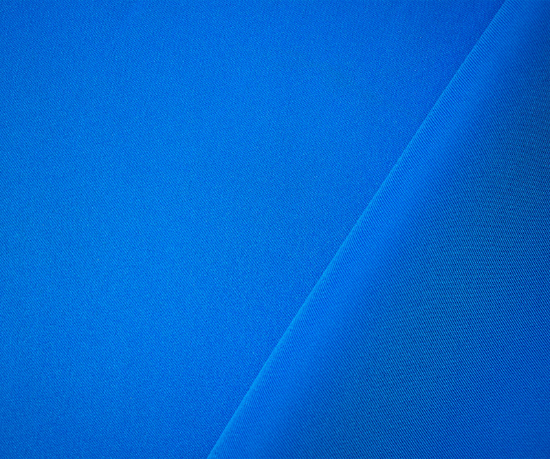Blue Poly Spandex Stretch Solid Stretch Lamour Woven Fabric