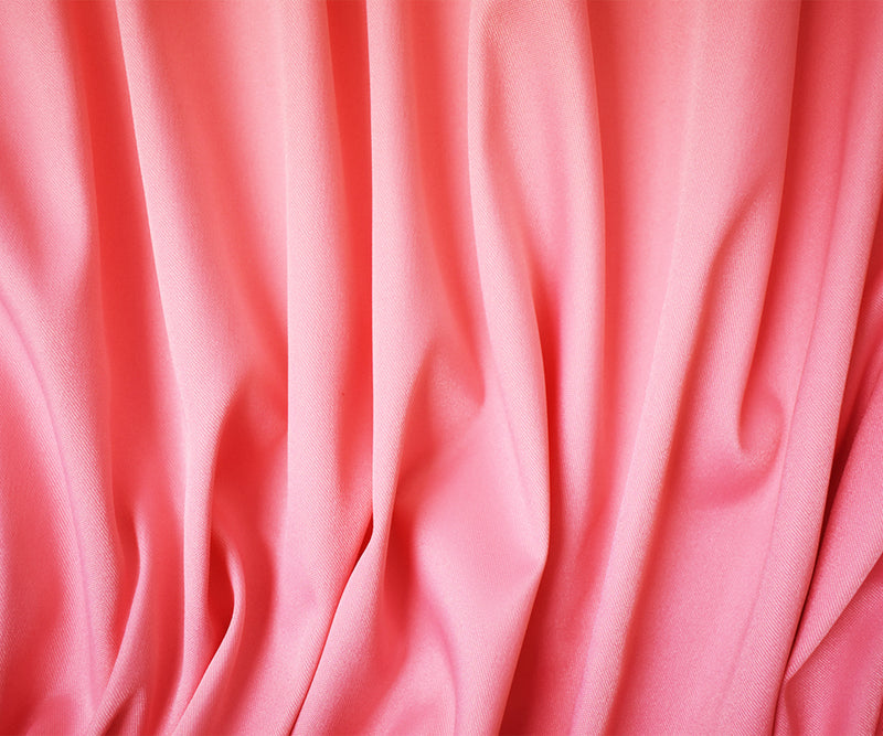Pink Poly Spandex Stretch Solid Stretch Lamour Woven Fabric