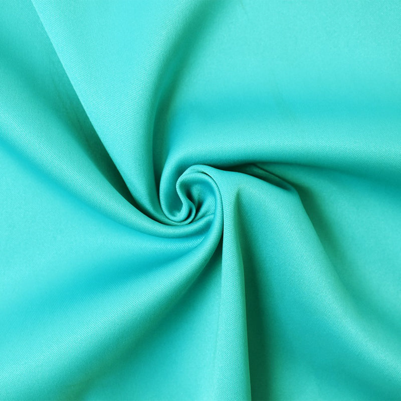 Turquoise Poly Spandex Stretch Solid Stretch Lamour Woven Fabric