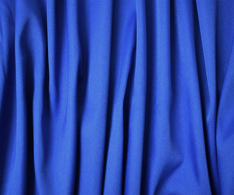 Dark Blue Poly Spandex Stretch Solid Stretch Lamour Woven Fabric