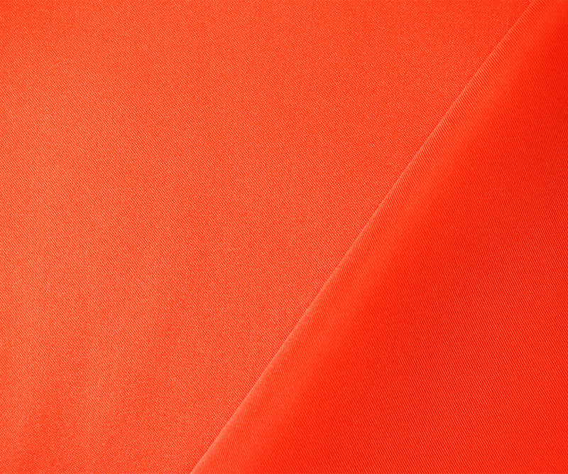 Orange Poly Spandex Stretch Solid Stretch Lamour Woven Fabric