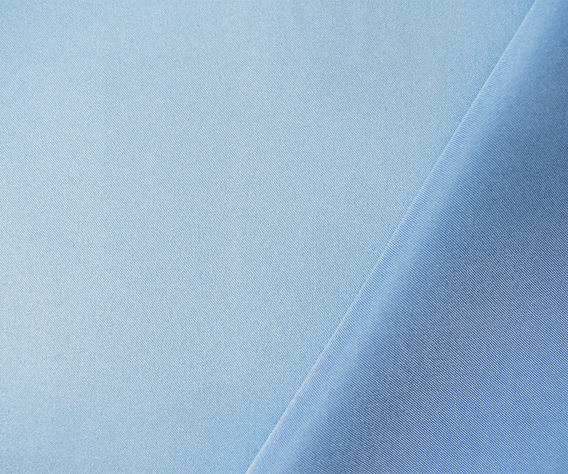 Pastel Blue Poly Spandex Stretch Solid Stretch Lamour Woven Fabric