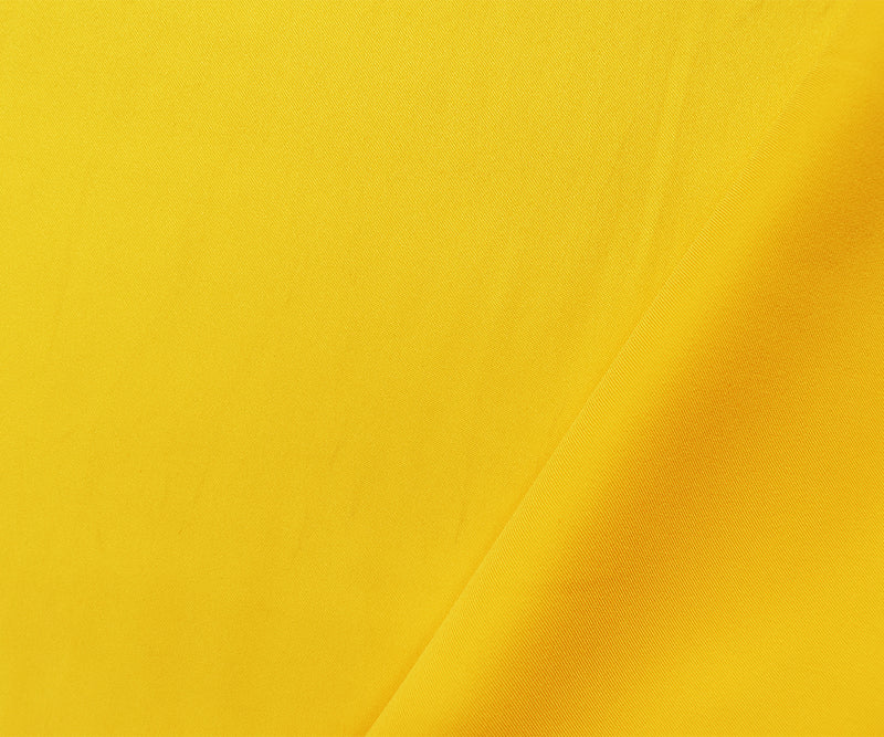Yellow Poly Stretch Spandex Lamour Solid Satin Woven Fabric