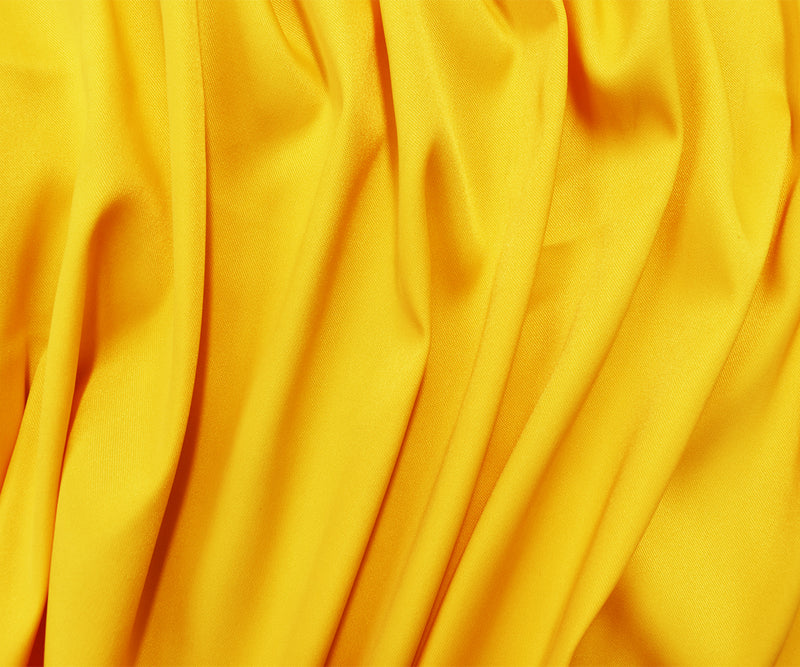 Yellow Poly Stretch Spandex Lamour Solid Satin Woven Fabric