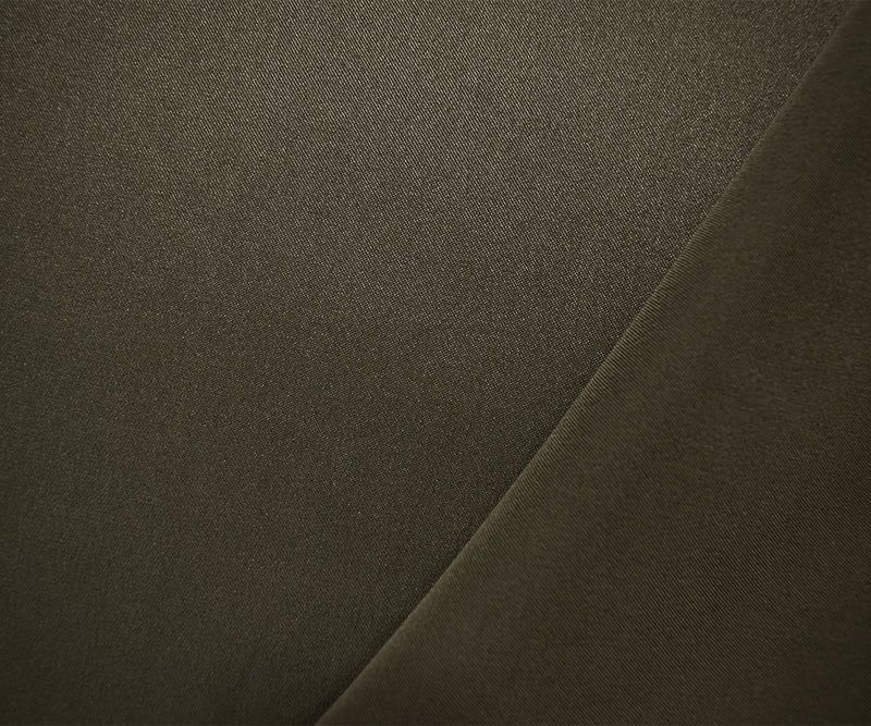 Brown Poly Stretch Spandex Lamour Solid Satin Woven Fabric