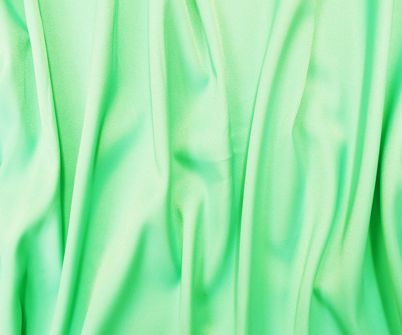 Light Green Poly Stretch Spandex Lamour Solid Satin Woven Fabric