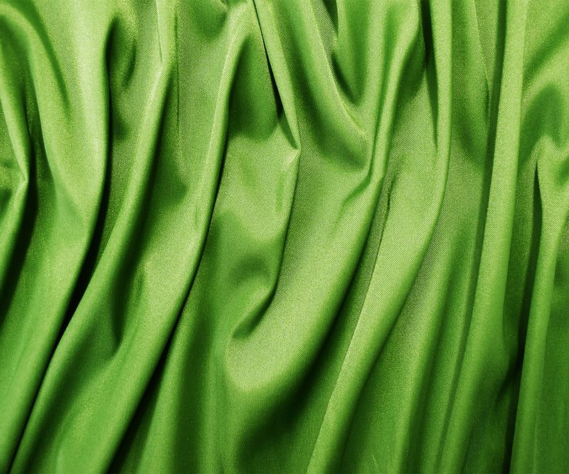 Green Poly Stretch Spandex Lamour Solid Satin Woven Fabric
