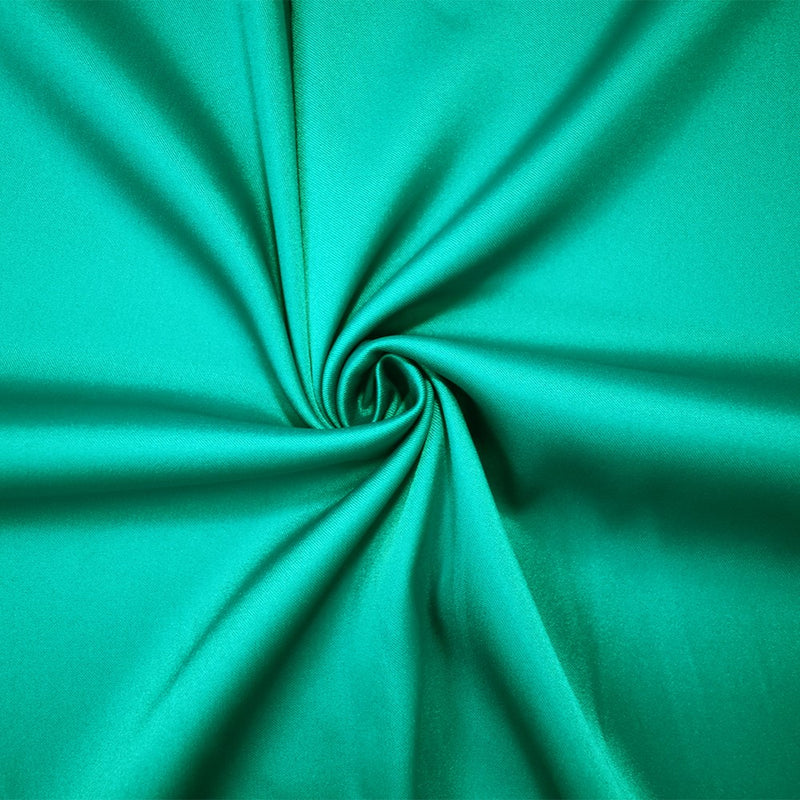 Deep Teal Poly Stretch Spandex Lamour Solid Satin Woven Fabric