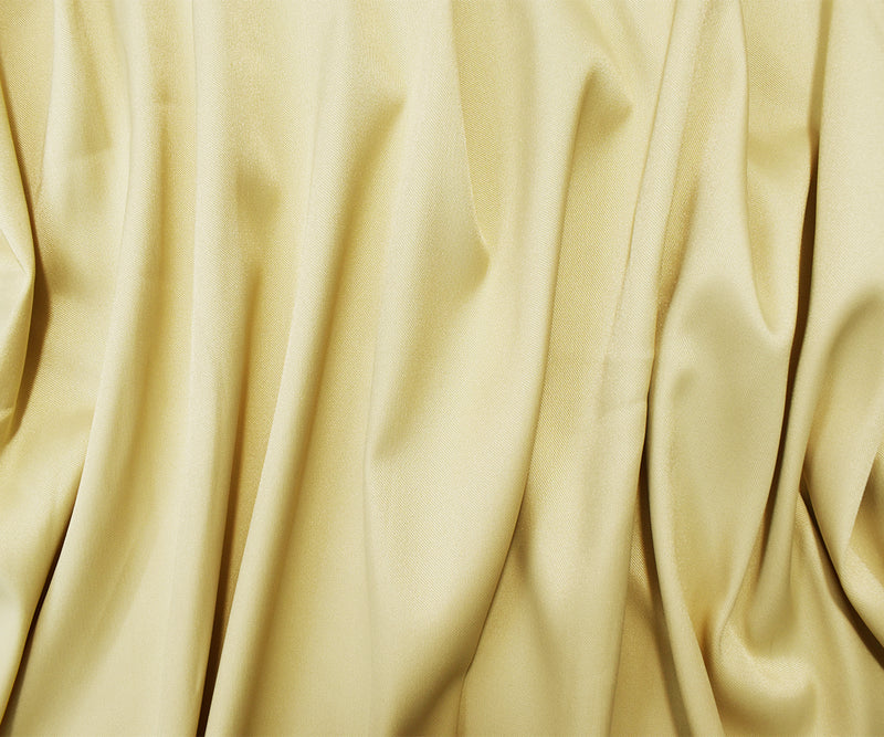 Beige Poly Stretch Spandex Lamour Solid Satin Woven Fabric