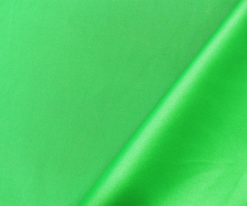 Green Poly Stretch Spandex Lamour Solid Satin Woven Fabric