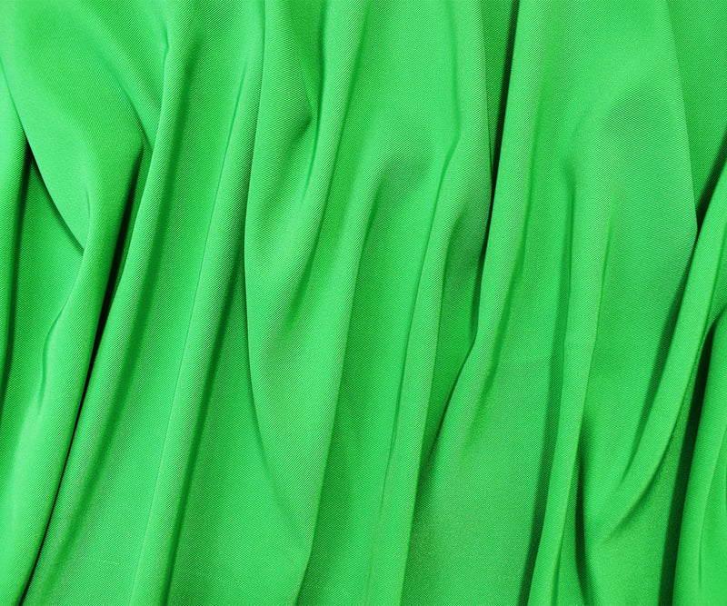 Green Poly Stretch Spandex Lamour Solid Satin Woven Fabric