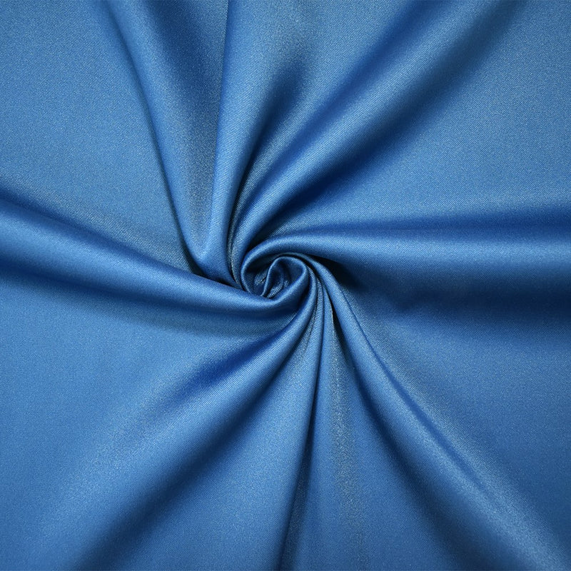 Deep Teal Poly Stretch Spandex Lamour Solid Satin Woven Fabric