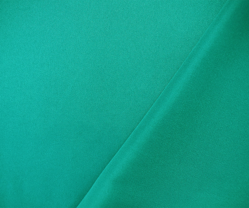 Deep Green Poly Stretch Spandex Lamour Solid Satin Woven Fabric