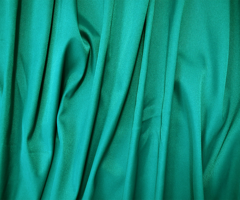 Deep Green Poly Stretch Spandex Lamour Solid Satin Woven Fabric