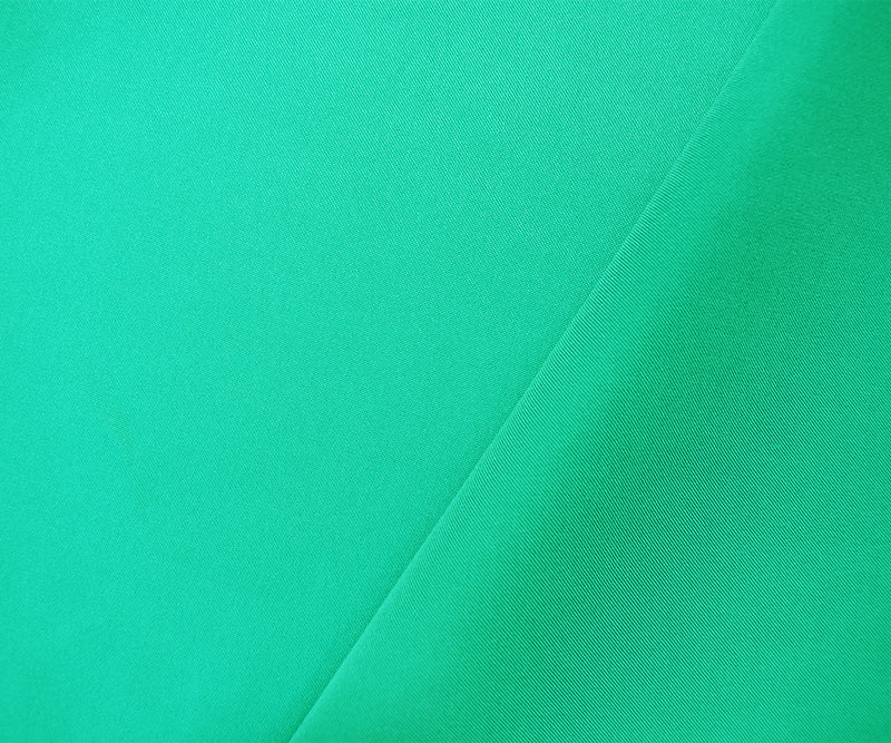 Green Poly Stretch Spandex Lamour Solid Satin Woven Fabric