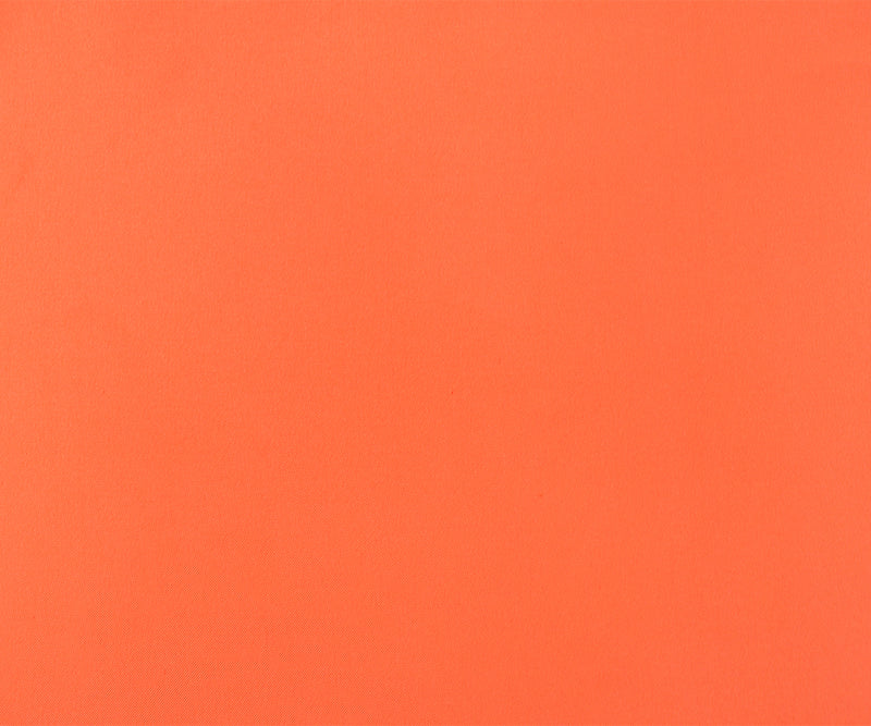 Neon Orange Poly Stretch Spandex Lamour Solid Satin Woven Fabric