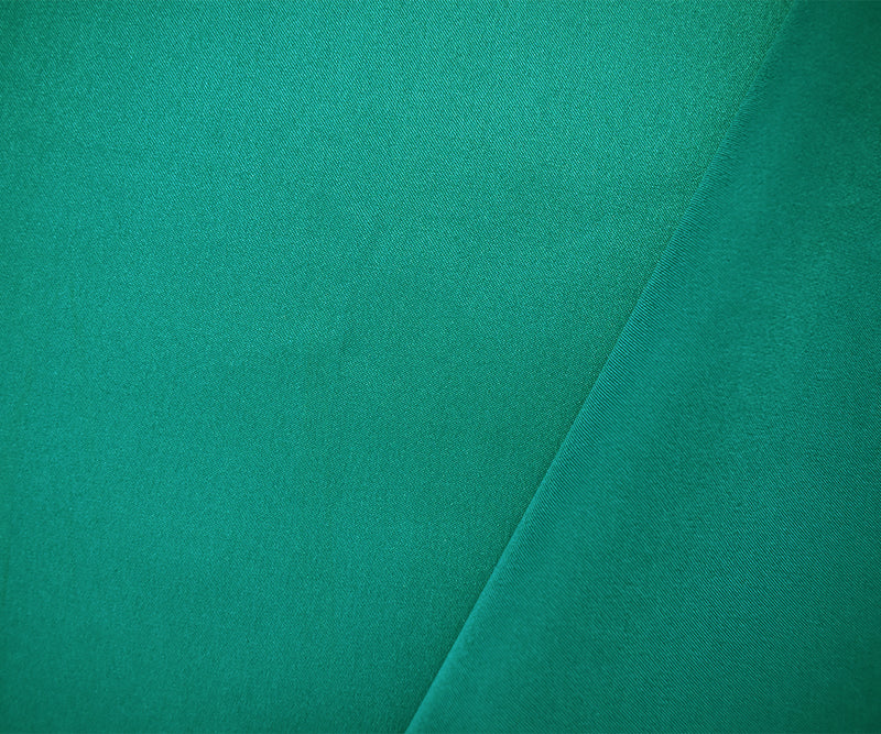 Dark Green Poly Stretch Spandex Lamour Solid Satin Woven Fabric