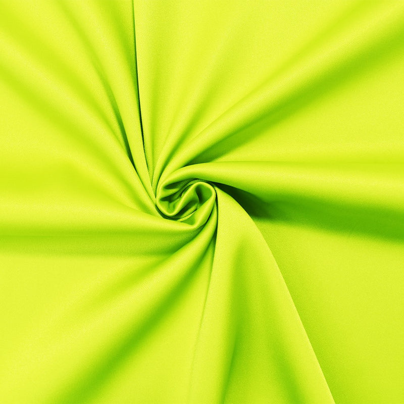 Chartreuse Green Poly Stretch Spandex Lamour Solid Satin Woven Fabric