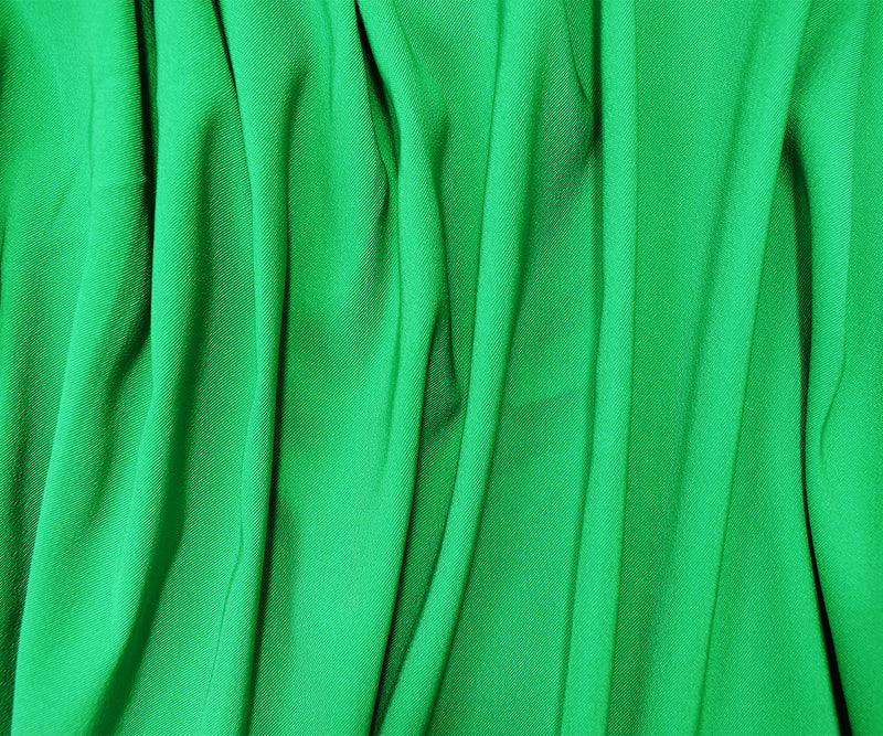 Green Poly Stretch Spandex Lamour Solid Satin Woven Fabric