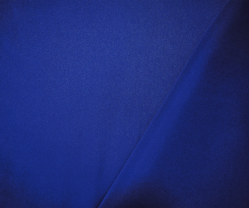 Dark Blue Poly Stretch Spandex Lamour Solid Satin Woven Fabric