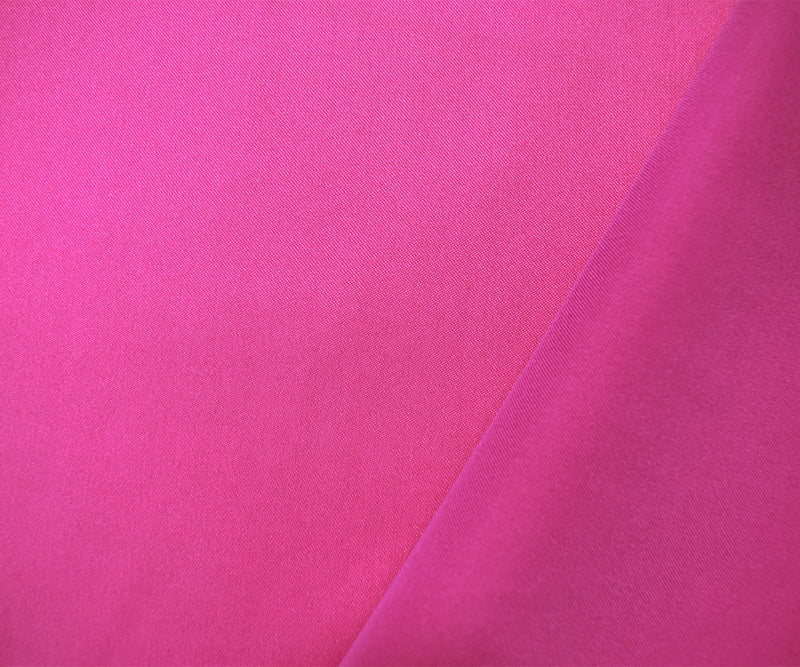 Magenta Purple Poly Stretch Spandex Lamour Solid Satin Woven Fabric