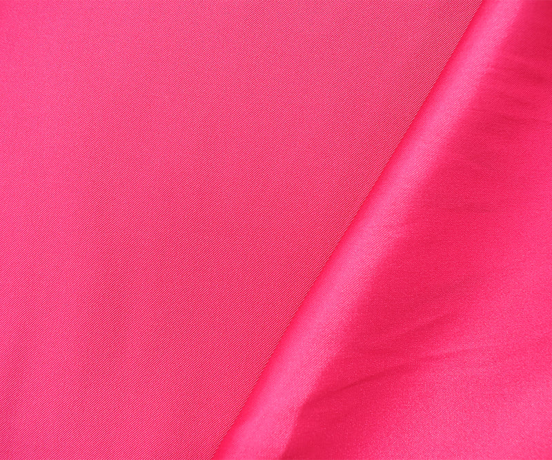 Pink Poly Stretch Spandex Lamour Solid Satin Woven Fabric