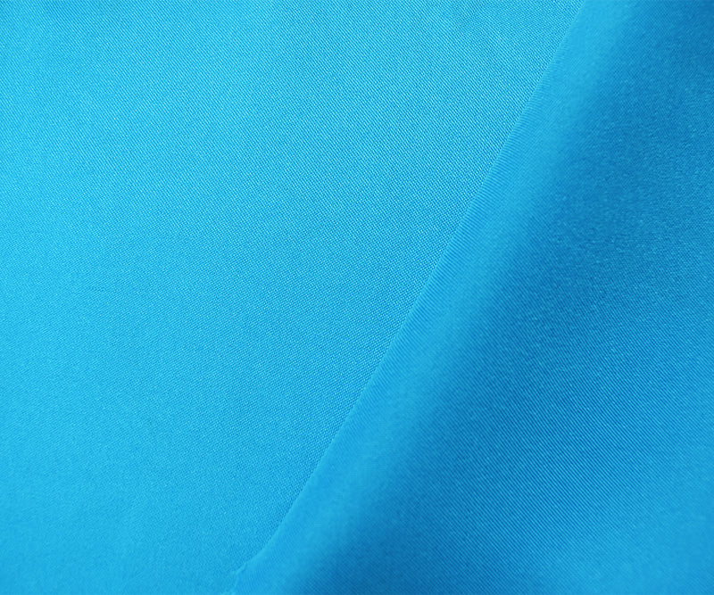 Turquoise Poly Stretch Spandex Lamour Solid Satin Woven Fabric