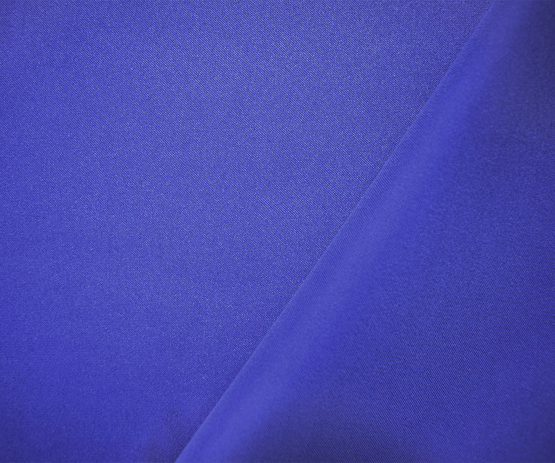 Blue Poly Stretch Spandex Lamour Solid Satin Woven Fabric