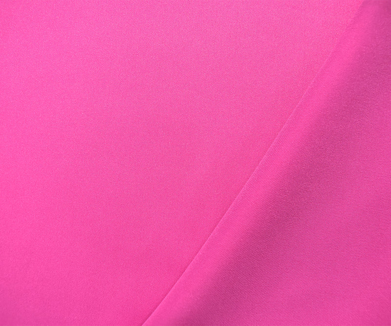 Fuchsia Pink Poly Stretch Spandex Lamour Solid Satin Woven Fabric