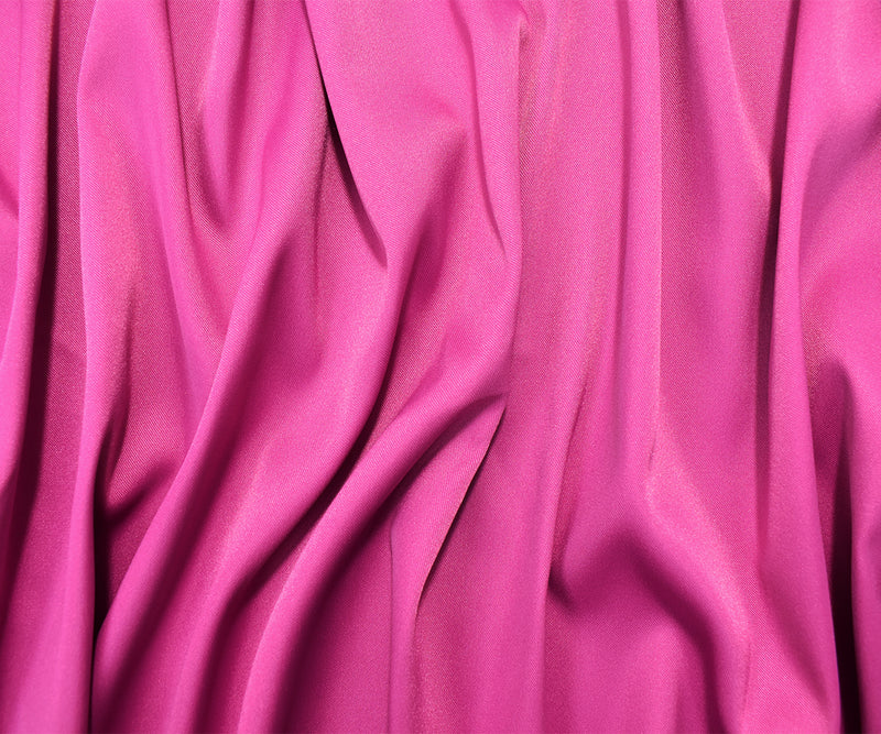 Fuchsia Pink Poly Stretch Spandex Lamour Solid Satin Woven Fabric