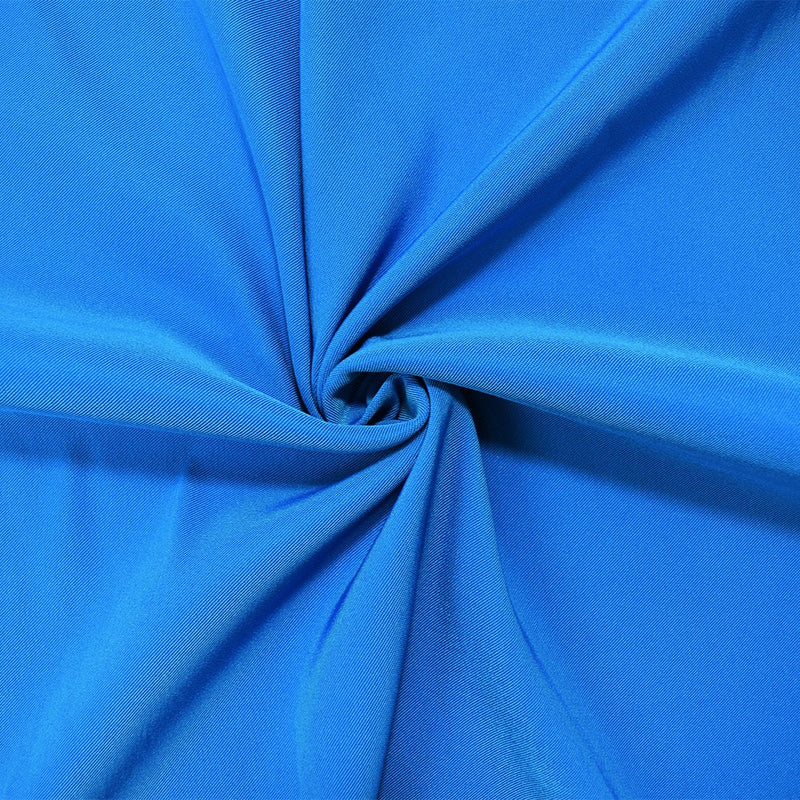 Deep Turquoise Poly Stretch Spandex Lamour Solid Satin Woven Fabric