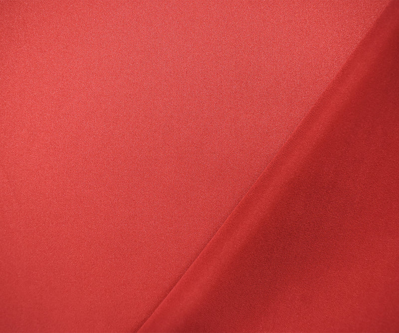 Deep Red Poly Stretch Spandex Lamour Solid Satin Woven Fabric