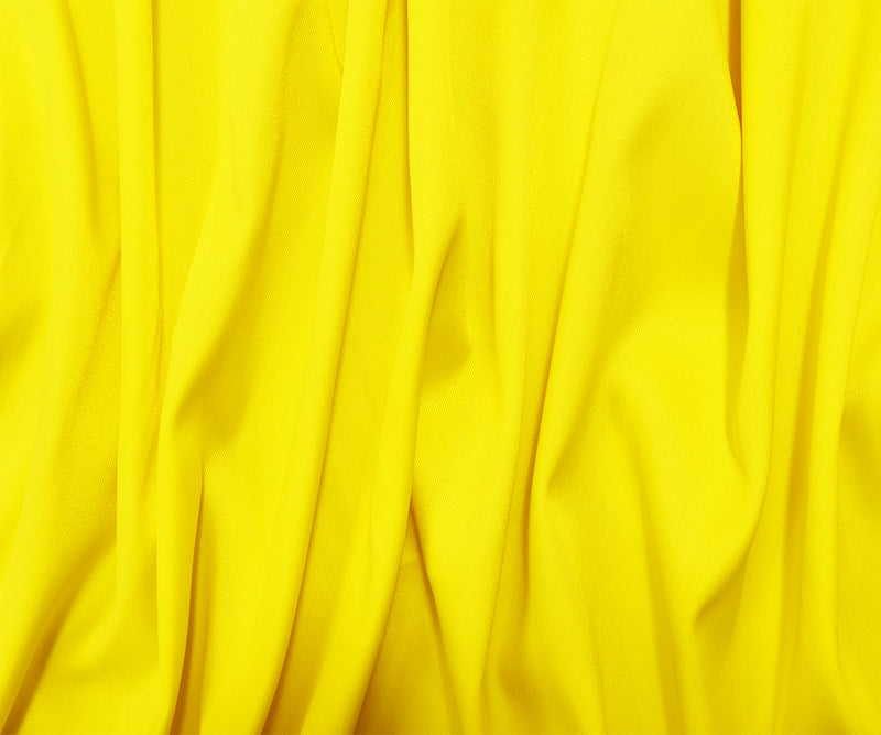Yellow Poly Stretch Spandex Lamour Solid Satin Woven Fabric