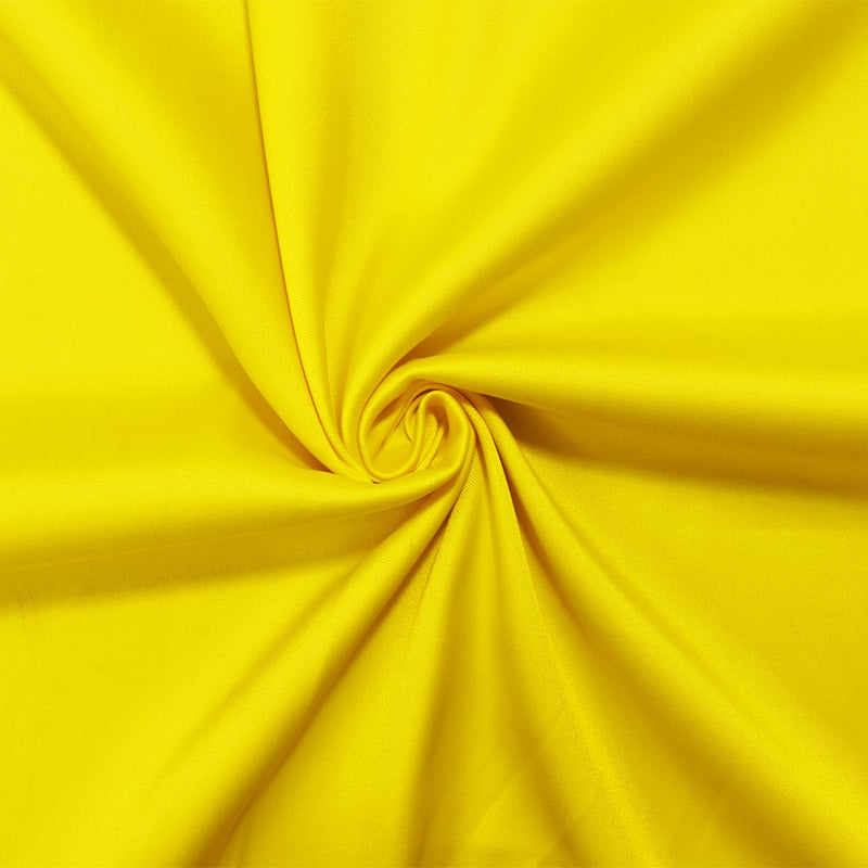 Yellow Poly Stretch Spandex Lamour Solid Satin Woven Fabric