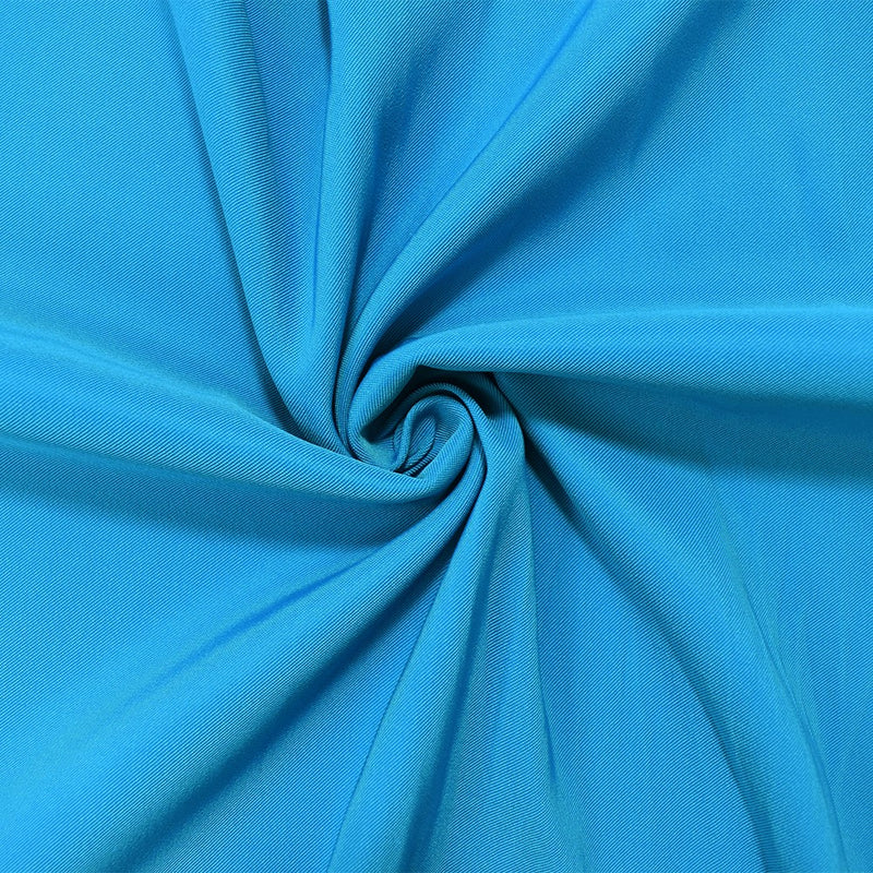 Turquoise Poly Stretch Spandex Lamour Solid Satin Woven Fabric