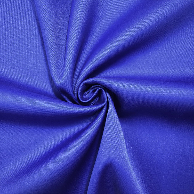 Dark Blue Poly Stretch Spandex Lamour Solid Satin Woven Fabric