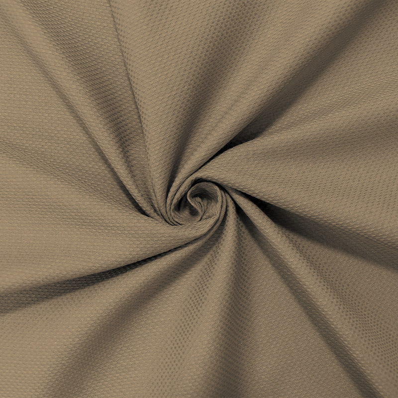 Beige Cotton Mini Check Dobby Japanese Selvedge Woven Fabric