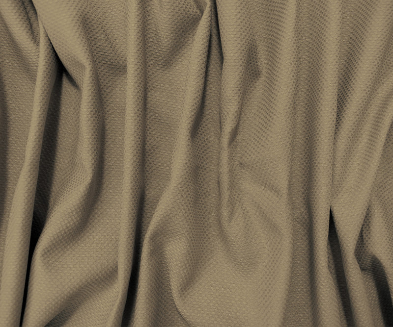 Beige Cotton Mini Check Dobby Japanese Selvedge Woven Fabric