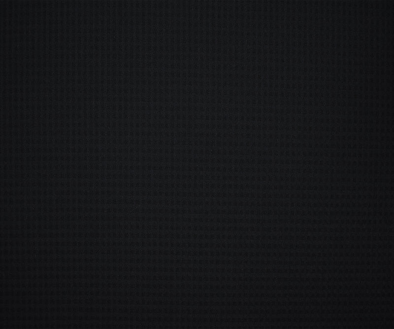 Black-Navy Poly Wool Check Dobby Woven Suiting Fabric