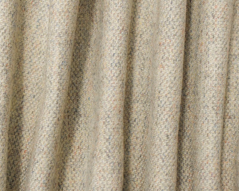 9 YD PC-Beige-Multi Wool Poly Texture Woven Jacketing Fabric