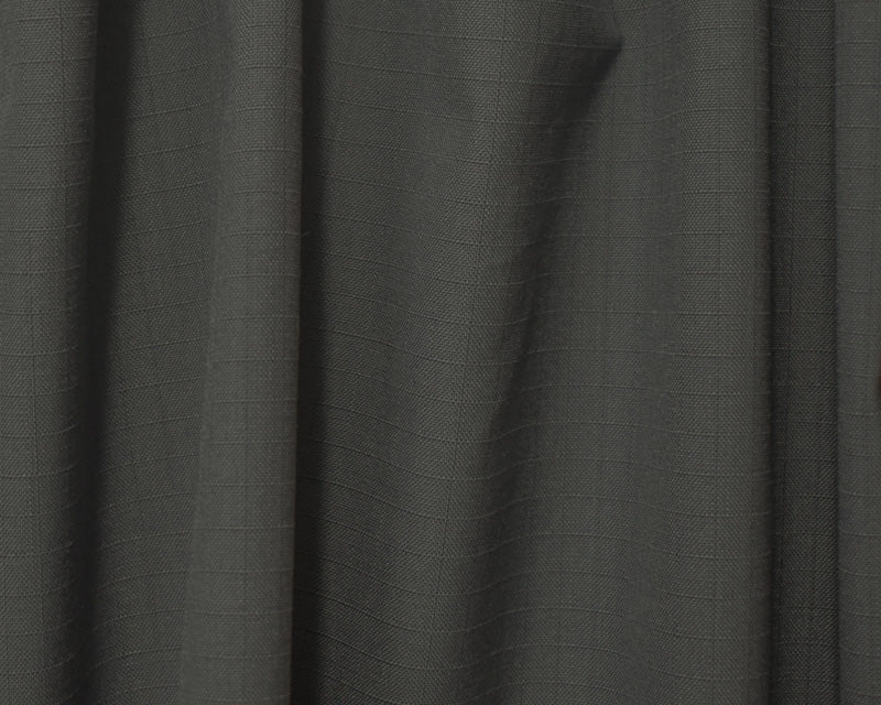 Gray Wool Poly Ripstop Woven Shirting Fabric